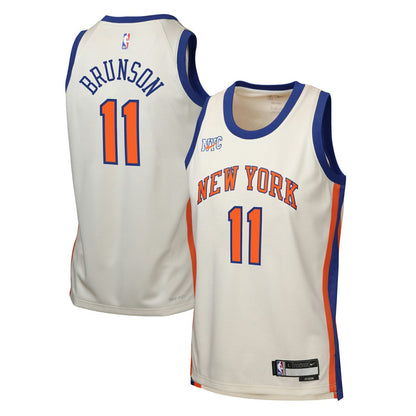 Jalen Brunson New York Knicks Youth 2025/26 City Edition Swingman Jersey - Cream | Nike cheap