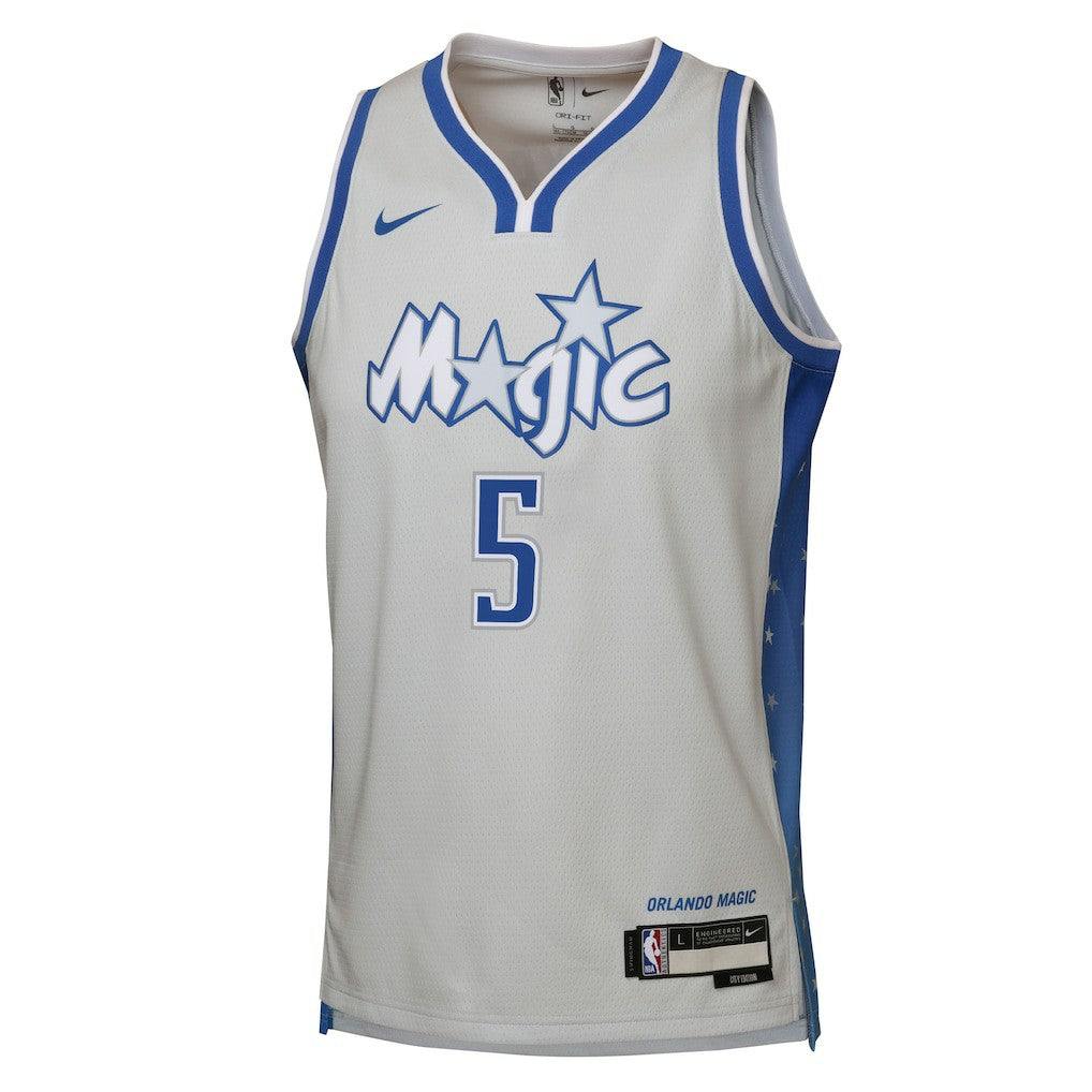 Paolo Banchero Orlando Magic Youth 2025/26 City Edition Swingman Jersey - Silver | Nike outlet