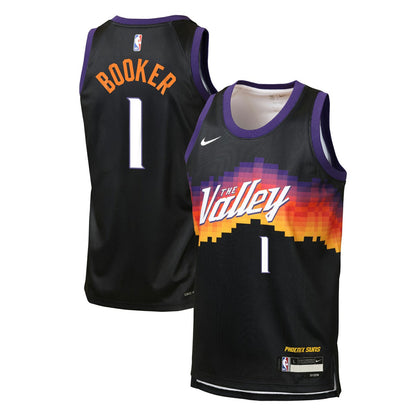 Devin Booker Phoenix Suns Youth 2025/26 City Edition Swingman Jersey - Black | Nike discount