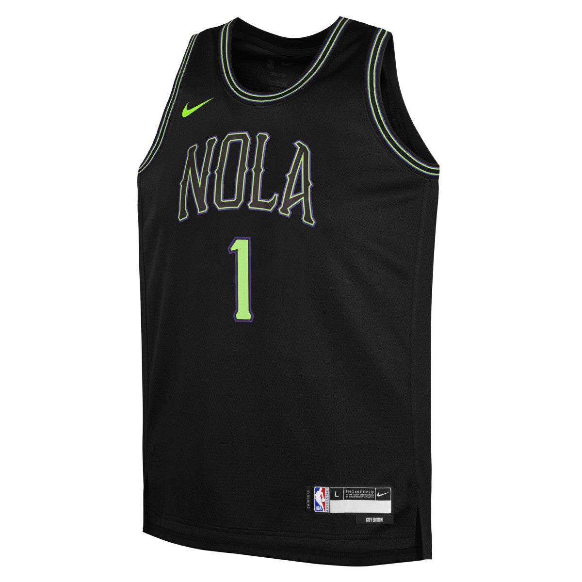 Zion Williamson New Orleans Pelicans Youth 2025/26 City Edition Swingman Jersey - Black | Nike sale