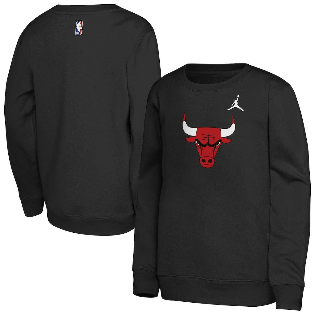 Chicago Bulls Jordan Brand Youth Courtside Statement Edition Sweatshirt - Black for sale