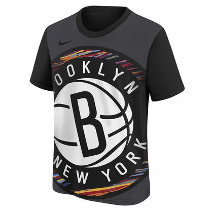 Brooklyn Nets Youth 2025/26 City Edition Max90 T-Shirt - Black | Nike for sale