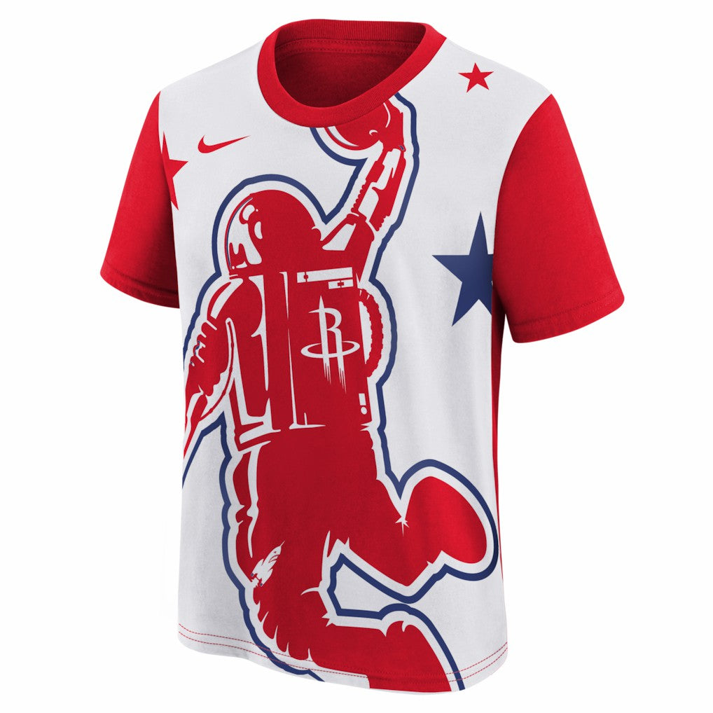 Houston Rockets Youth 2025/26 City Edition Max90 T-Shirt - Red/White | Nike discount