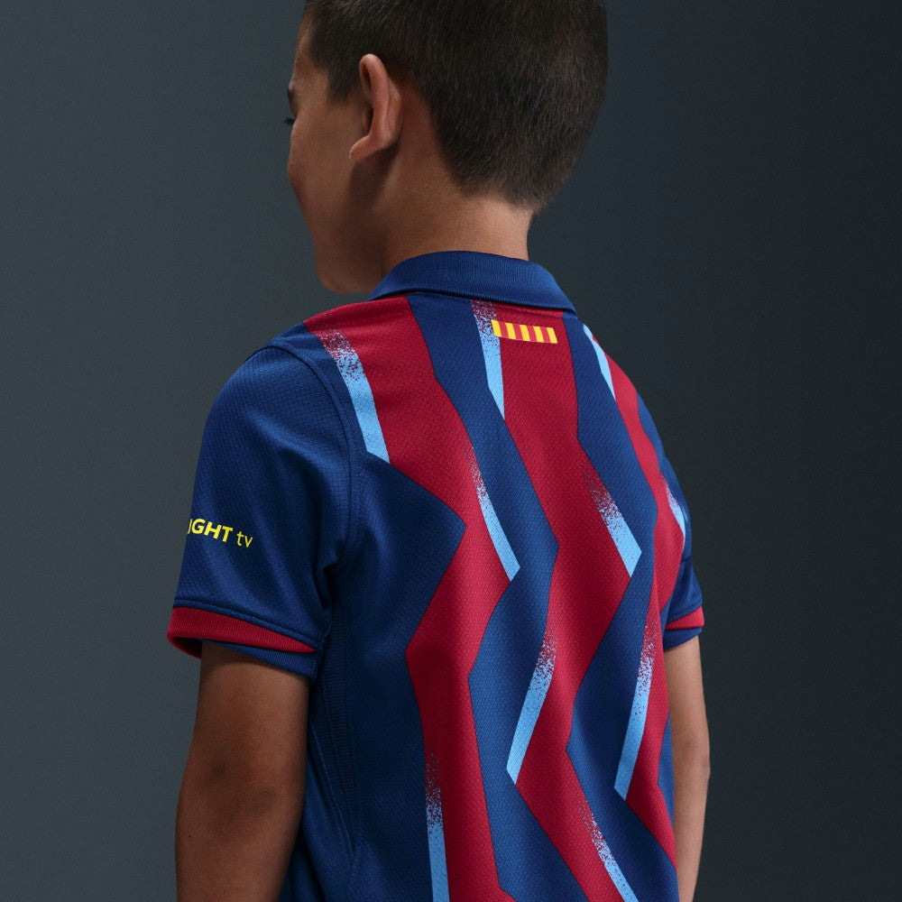 Barcelona Preschool 2025/26 Fourth Stadium Kit Set - Blue/Red | Nike for sale
