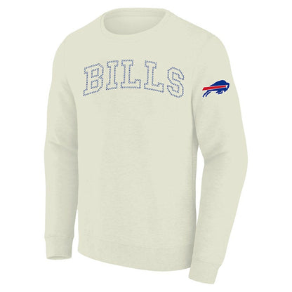 Buffalo Bills Profile Big & Tall Fleece Sweatshirt - Cream discount
