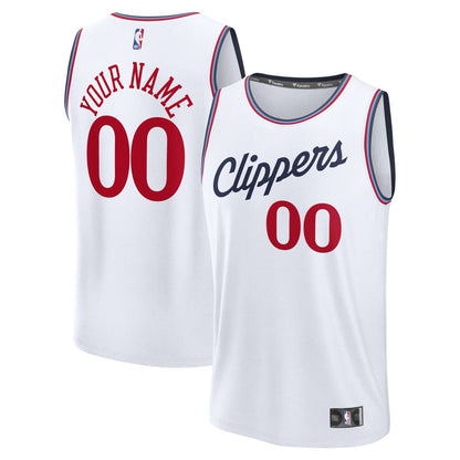LA Clippers Fast Break Custom Jersey - Association Edition - White | Fanatics online