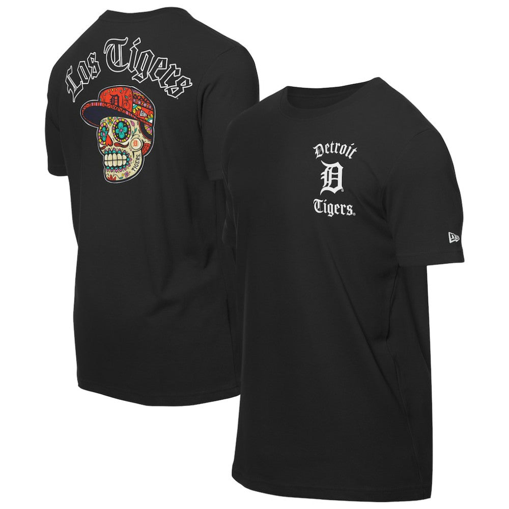 Detroit Tigers Sugar Skulls T-Shirt - Black | New Era
