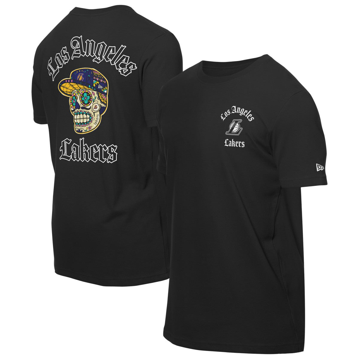 Los Angeles Lakers Sugar Skulls T-Shirt - Black | New Era shop