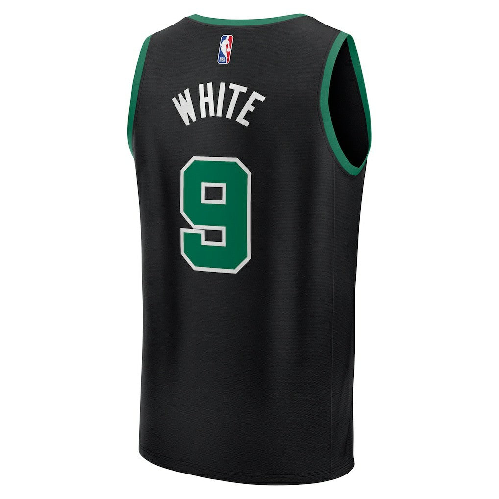 Derrick White Boston Celtics Fast Break Replica Player Jersey - Statement Edition - Black | Fanatics for sale