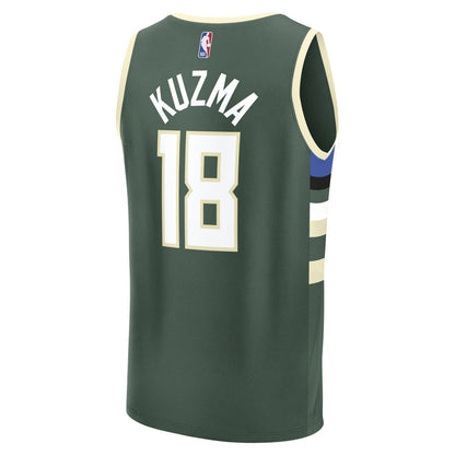 Kyle Kuzma Milwaukee Bucks Fast Break Replica Player Jersey - Icon Edition - Hunter Green | Fanatics discount