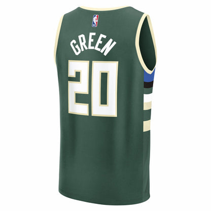 A.J. Green Milwaukee Bucks Fast Break Replica Player Jersey - Icon Edition - Hunter Green | Fanatics shop