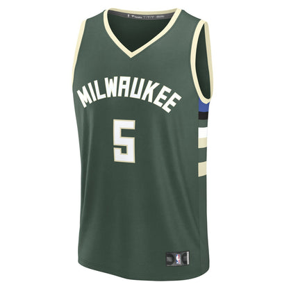 Gary Trent Jr. Milwaukee Bucks Fast Break Replica Player Jersey - Icon Edition - Hunter Green | Fanatics discount