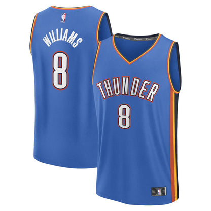 Jalen Williams Oklahoma City Thunder Fast Break Replica Player Jersey - Icon Edition - Blue | Fanatics outlet