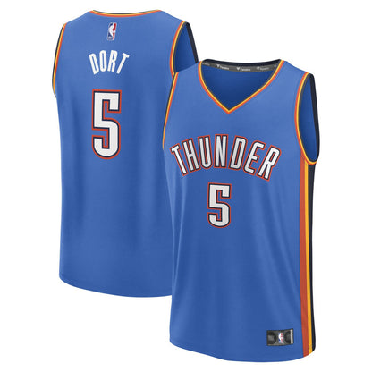 Luguentz Dort Oklahoma City Thunder Fast Break Replica Player Jersey - Icon Edition - Blue | Fanatics cheap