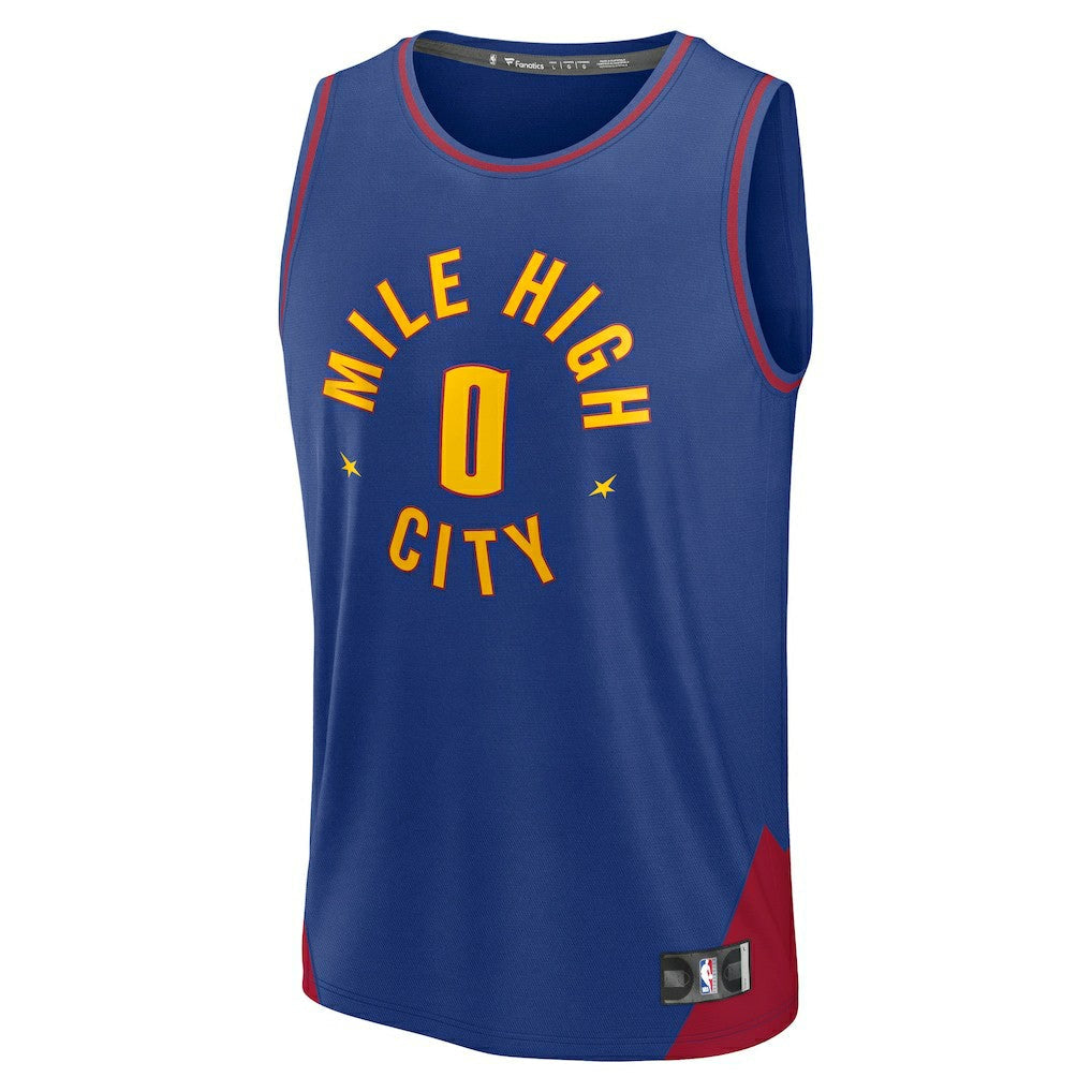 Christian Braun Denver Nuggets Fast Break Replica Player Jersey sale - Statement Editi- Blue | Fanatics cheap