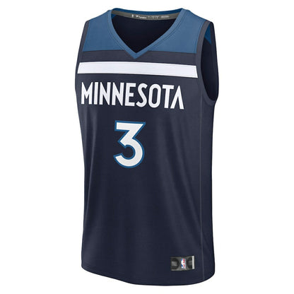 Jaden McDaniels Minnesota Timberwolves Fast Break Replica Player Jersey - Icon Edition - Navy | Fanatics cheap