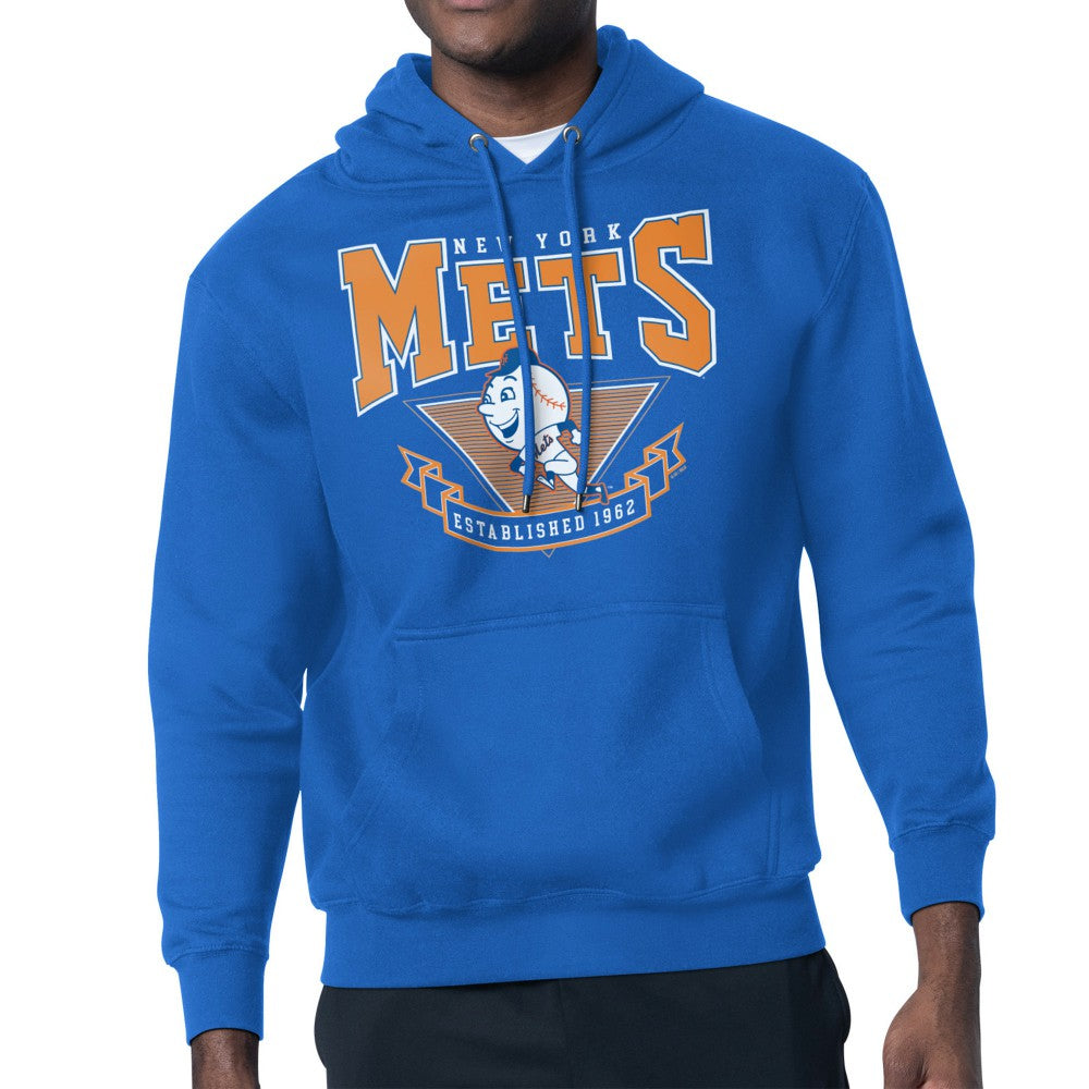 New York Mets Starter 80's Inspired Team Fleece Hoodie - Royal
