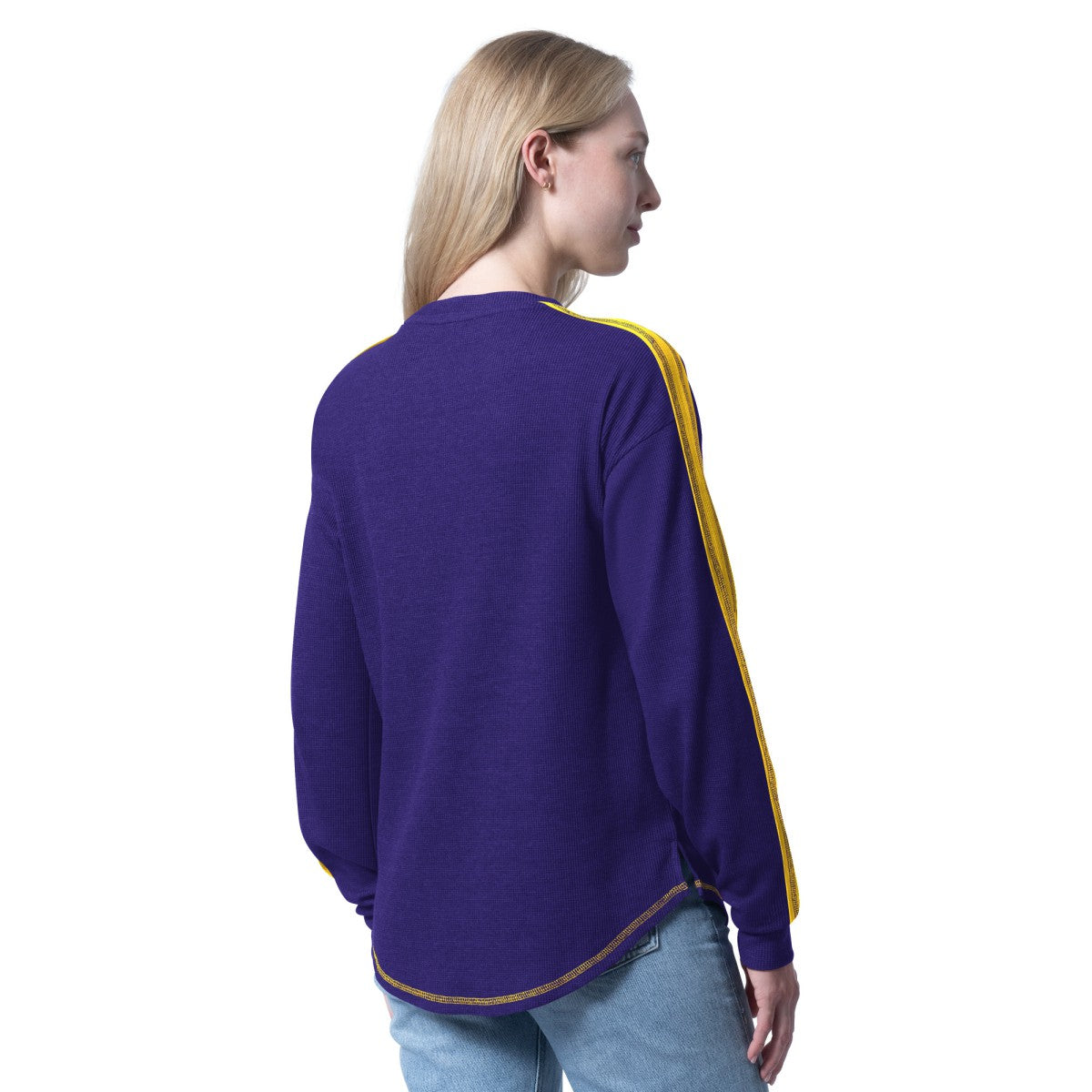 Los Angeles Lakers G-III 4Her by Carl Banks Women's Advantage Tri-Blend Long Sleeve T-Shirt - Purple online