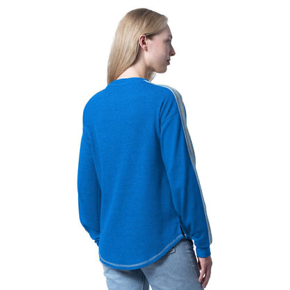 Dallas Mavericks G-III 4Her by Carl Banks Women's Advantage Tri-Blend Long Sleeve T-Shirt sale - Blue cheap