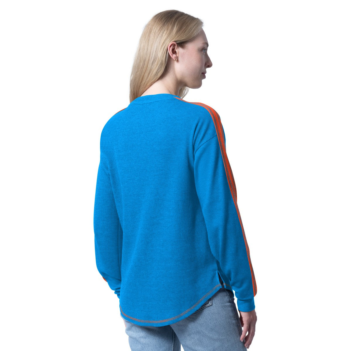 Oklahoma City Thunder G-III 4Her by Carl Banks Women's Advantage Tri-Blend Long Sleeve T-Shirt - Heather Blue shop