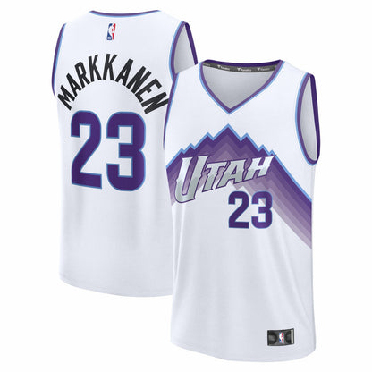 Lauri Markkanen Utah Jazz Fast Break Replica Jersey - Association Edition - White | Fanatics sale