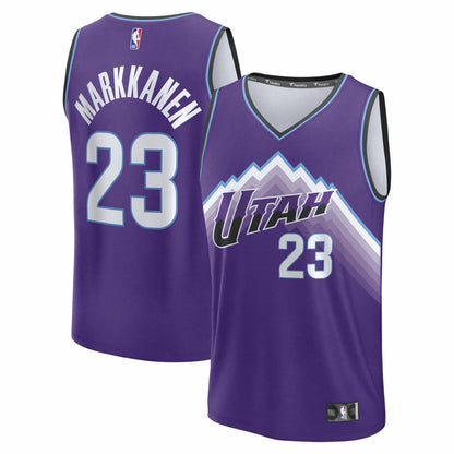 Lauri Markkanen Utah Jazz Youth Fast Break Replica Jersey - Icon Edition - Purple | Fanatics discount