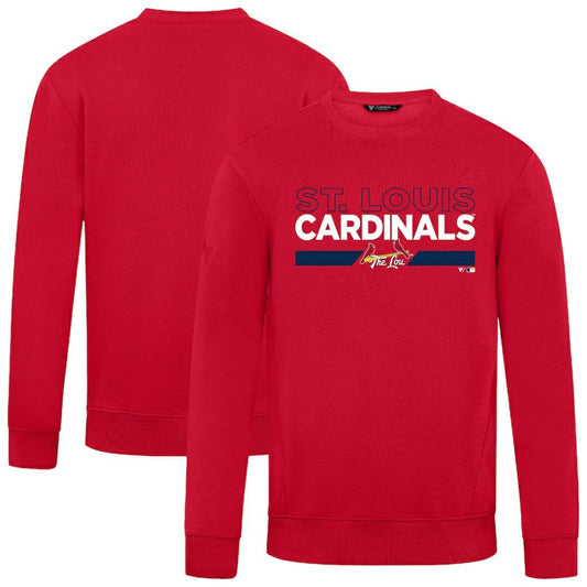 St. Louis Cardinals Levelwear City Connect Zane No Hitter Pullover Sweatshirt - Red