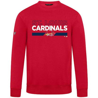 St. Louis Cardinals Levelwear City Connect Zane No Hitter Pullover Sweatshirt - Red