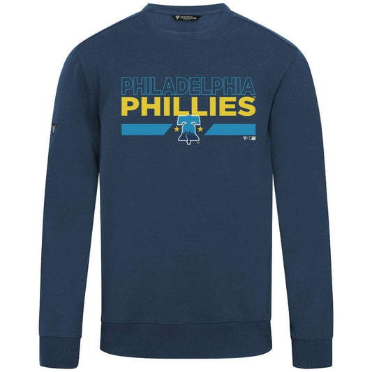 Philadelphia Phillies Levelwear City Connect Zane No Hitter Pullover Sweatshirt - Navy