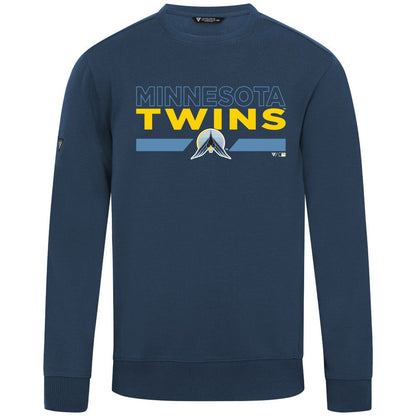 Minnesota Twins Levelwear City Connect Zane No Hitter Pullover Sweatshirt - Navy