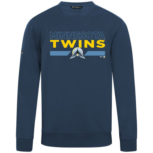 Minnesota Twins Levelwear City Connect Zane No Hitter Pullover Sweatshirt - Navy