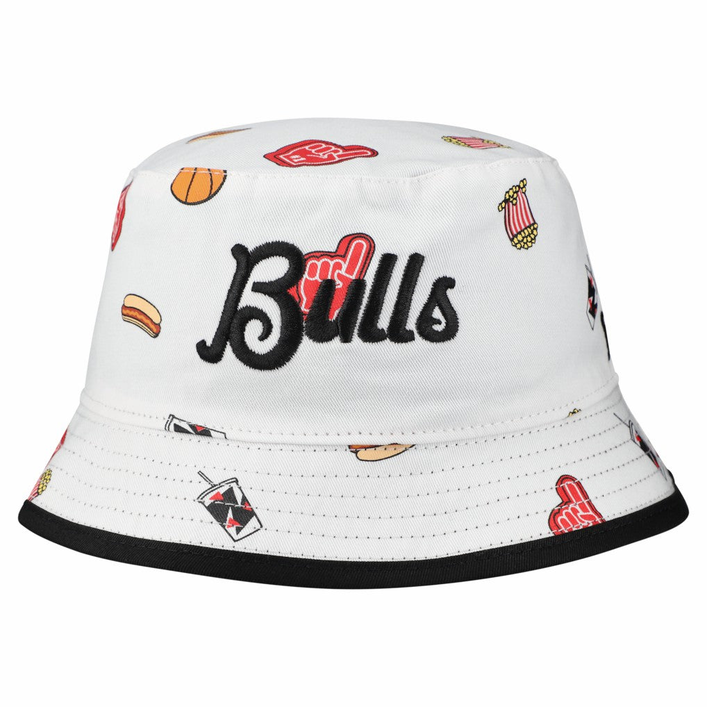 Chicago Bulls Team Cheer Reversible Bucket Hat - White | New Era outlet