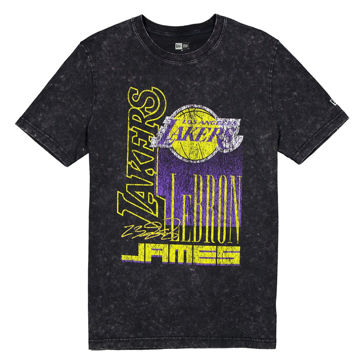 LeBron James Los Angeles Lakers Full Court Press Mineral Wash Player T-Shirt - Black | New Era discount