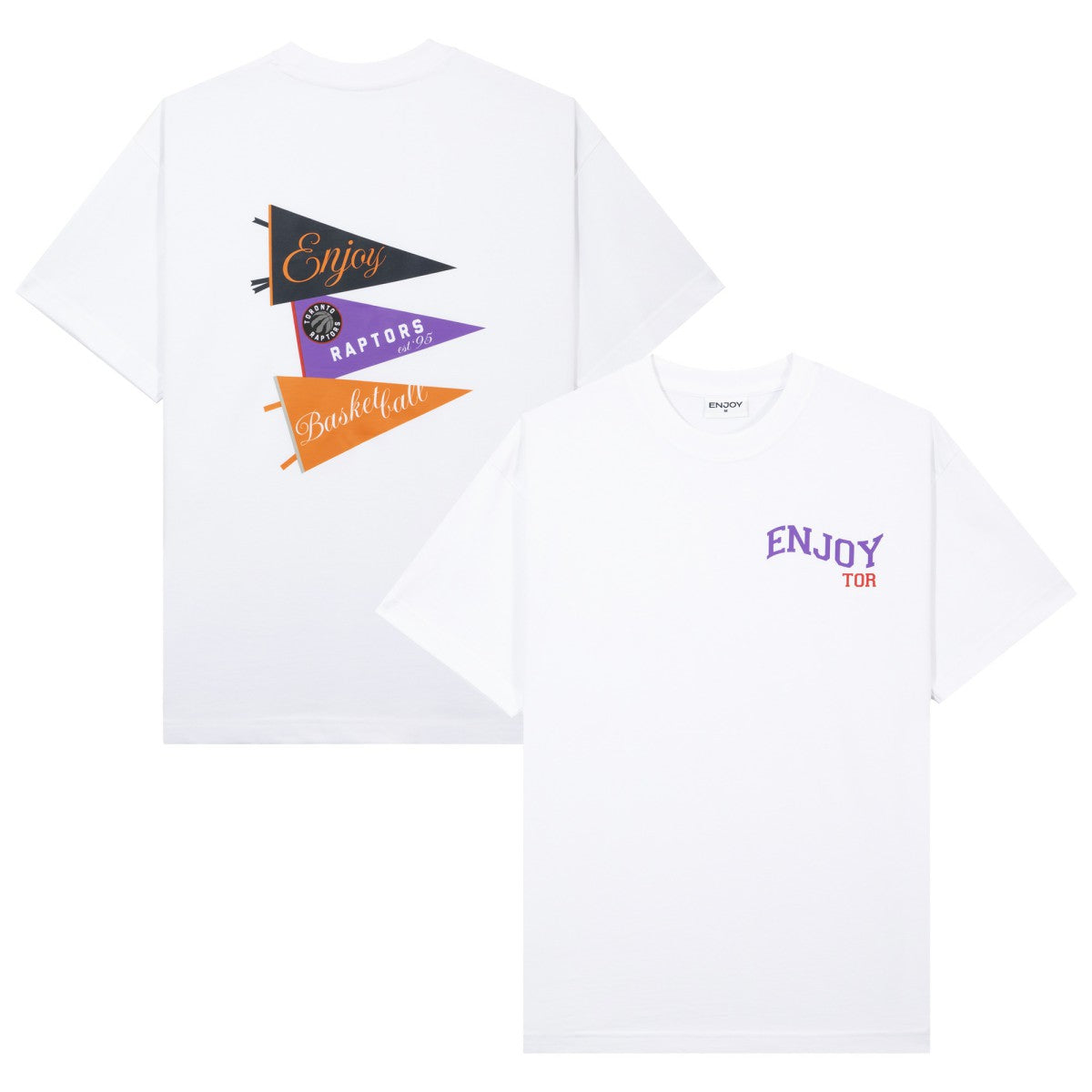 Enjoy Basketball x Toronto Raptors Unisex Hoop Enthusiast Capsule Collection T-Shirt - White outlet