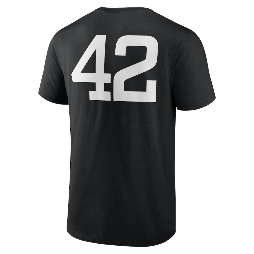 Miami Marlins Jackie Robinson Day Name & Number T-Shirt - Black