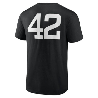 Miami Marlins Jackie Robinson Day Name & Number T-Shirt - Black