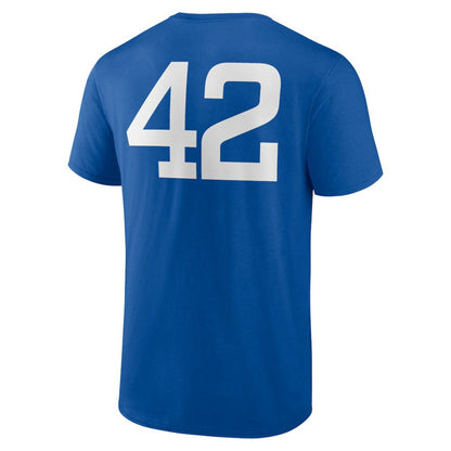Texas Rangers Jackie Robinson Day Name & Number T-Shirt - Royal