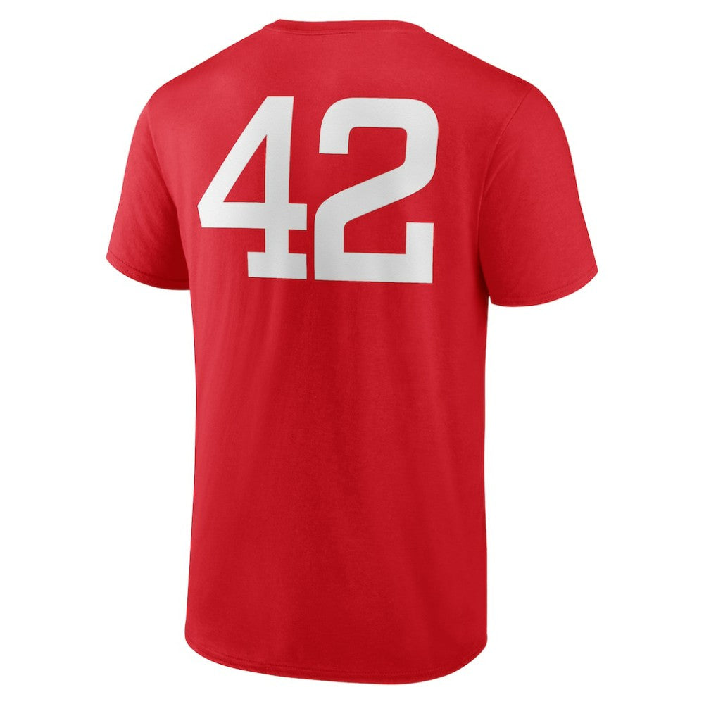Washington Nationals Jackie Robinson Day Name & Number T-Shirt - Red
