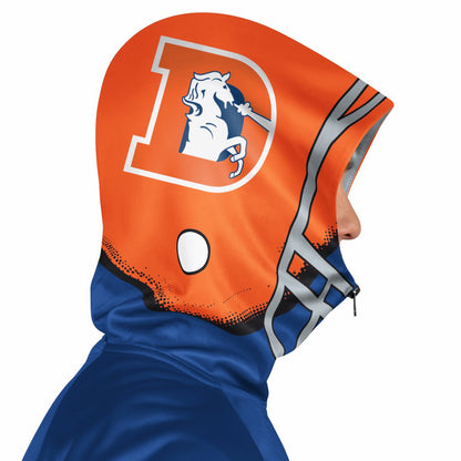 Denver Broncos Pro Player Retro Helmet Full-Zip Hooded Track Jacket - Royal/Orange discount