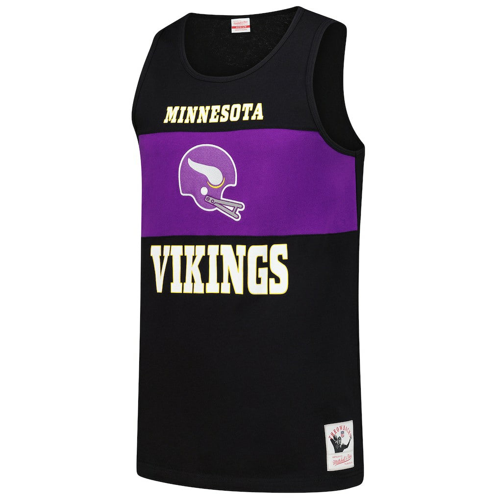 Minnesota Vikings Retro Colorblock Tank Top - Black cheap