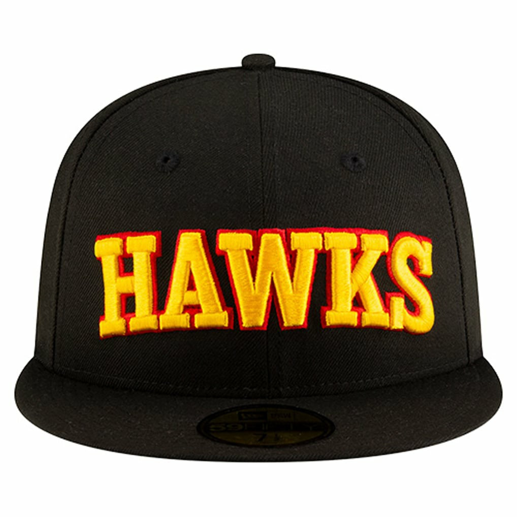 Atlanta Hawks Statement Edition Jersey Hook 59Fifty Fitted Hat - Black | New Era for sale