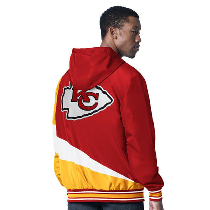 Kansas City Chiefs G-III Sports by Carl Banks Dual Threat Reversable Full-Zip Hooded Jacket - Red/Charcoal online