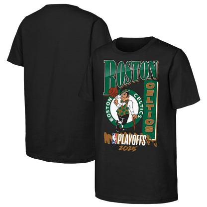Boston Celtics Youth 2025 NBA Playoffs Hype T-Shirt - Black cheap