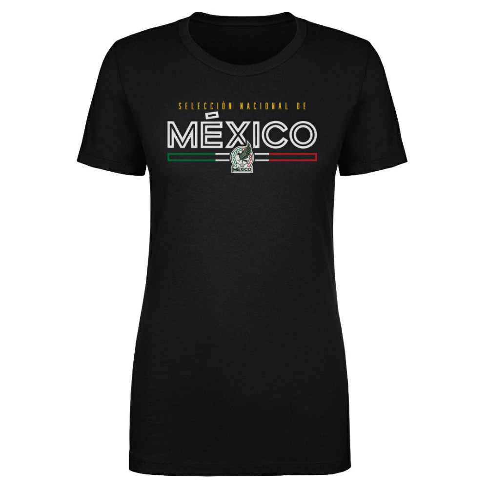 Mexico National Team 500 Level Women's Inline T-Shirt - Black discount