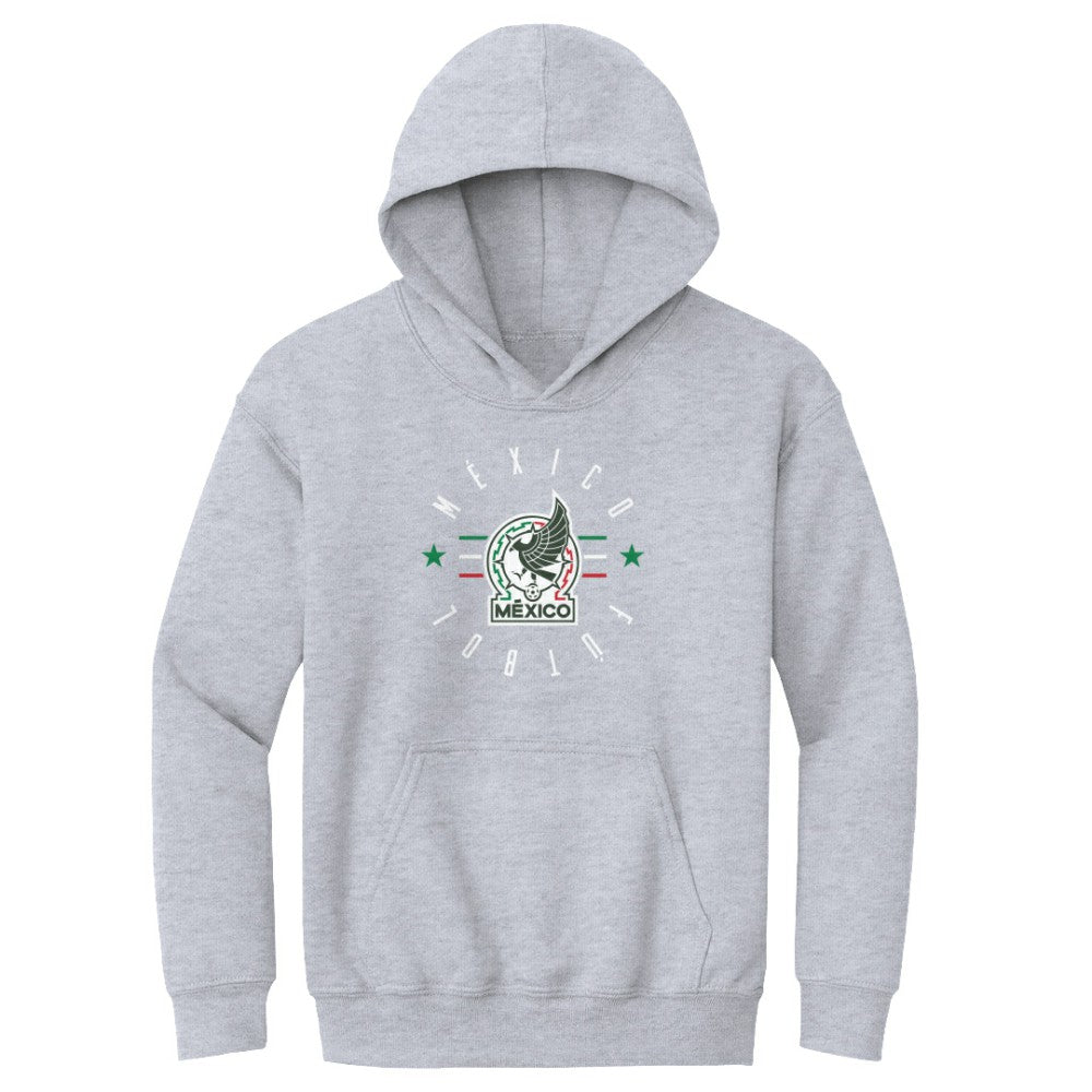 Mexico National Team 500 Level Youth Futbol Pullover Hoodie - Gray for sale