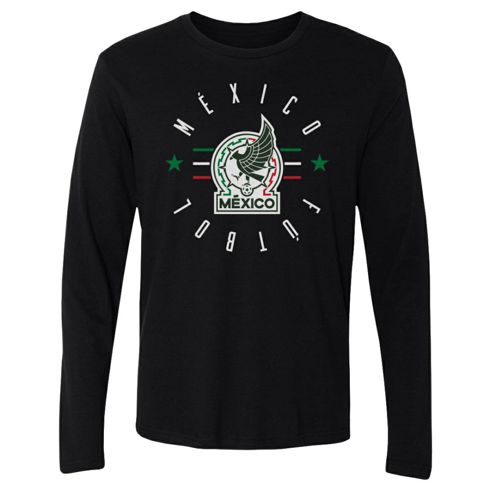 Mexico National Team 500 Level Futbol Long Sleeve T-Shirt - Black on sale