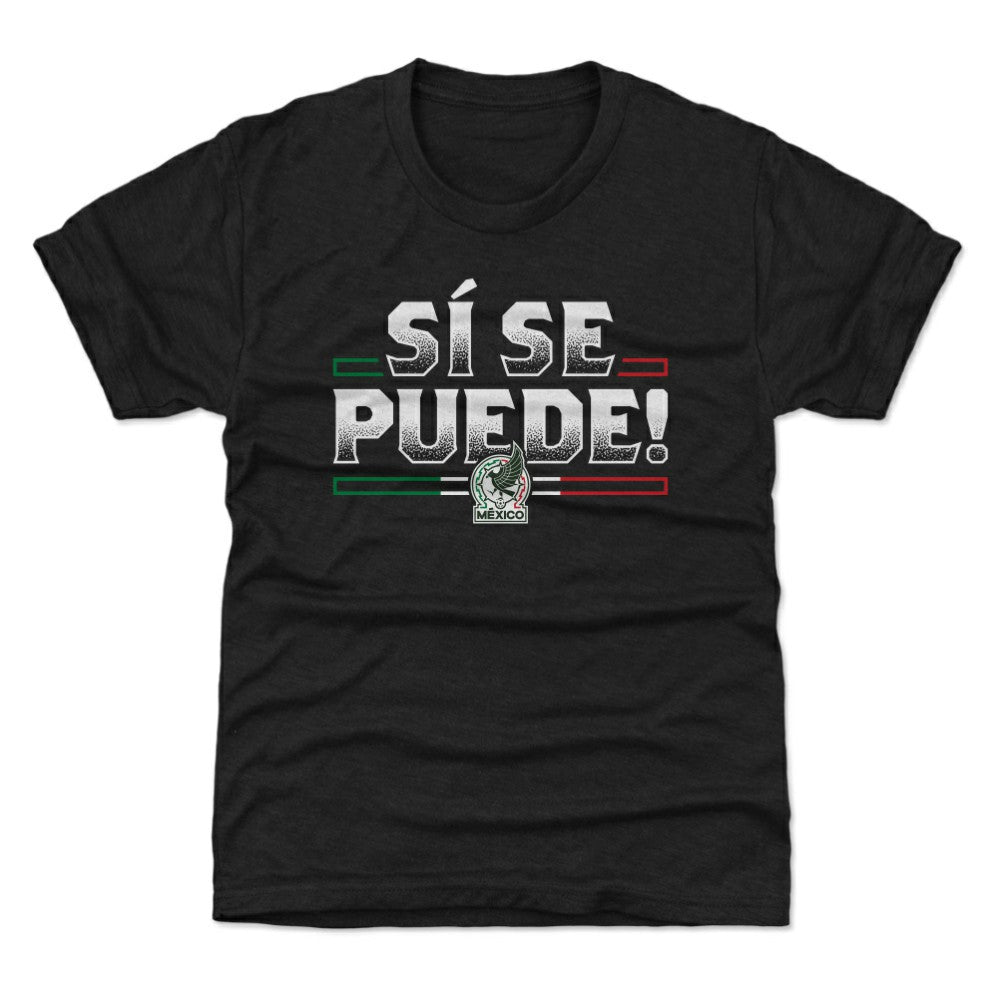 Mexico National Team 500 Level Youth Si Se Puede T-Shirt - Black outlet