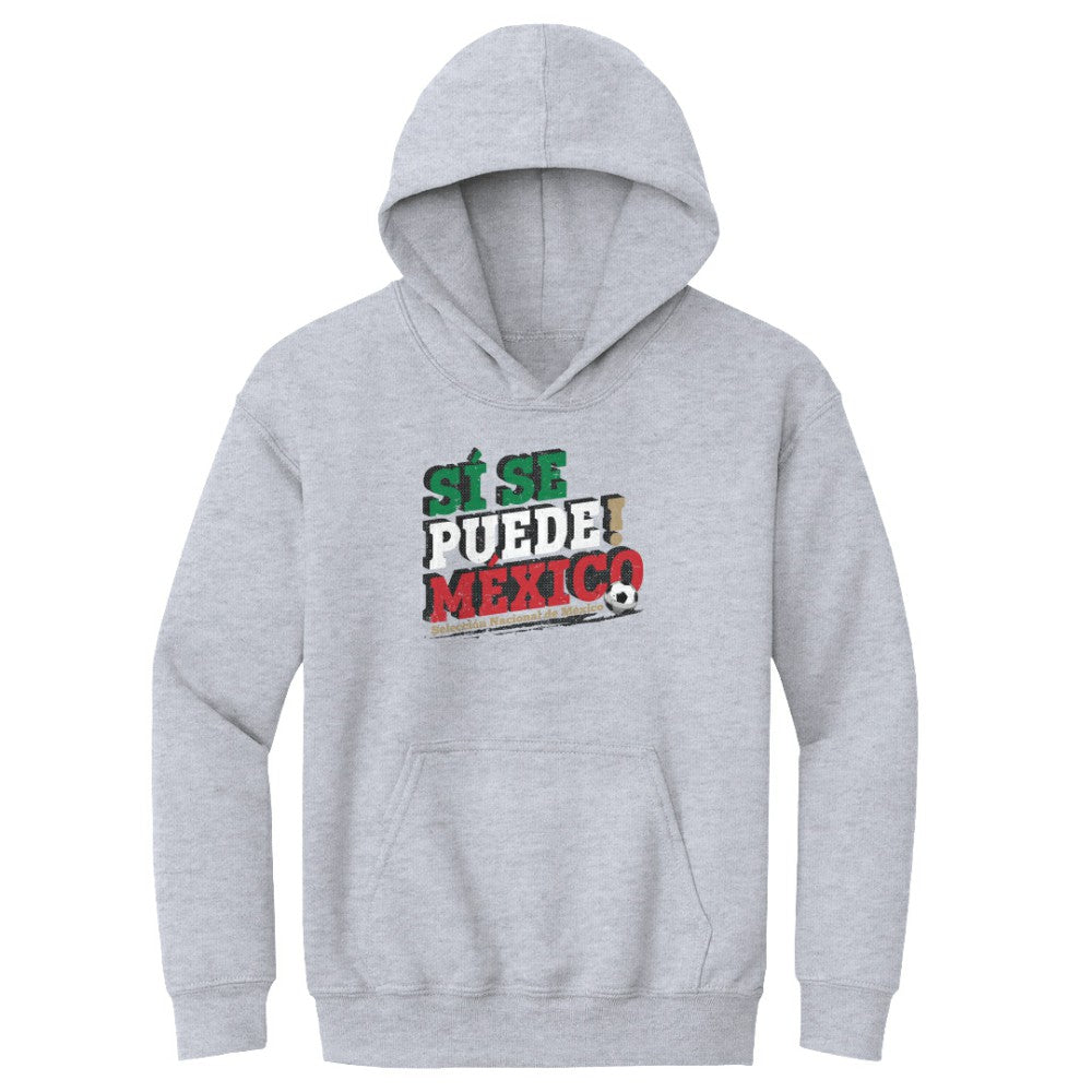 Mexico National Team 500 Level Youth Si Se Puede Pullover Hoodie - Gray online