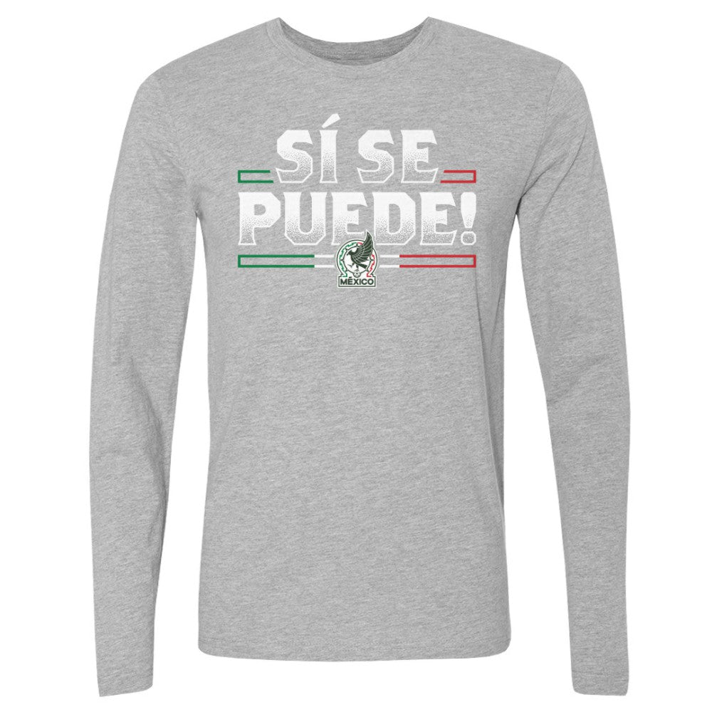 Mexico National Team 500 Level Si Se Puede Long Sleeve T-Shirt - Heather Gray online
