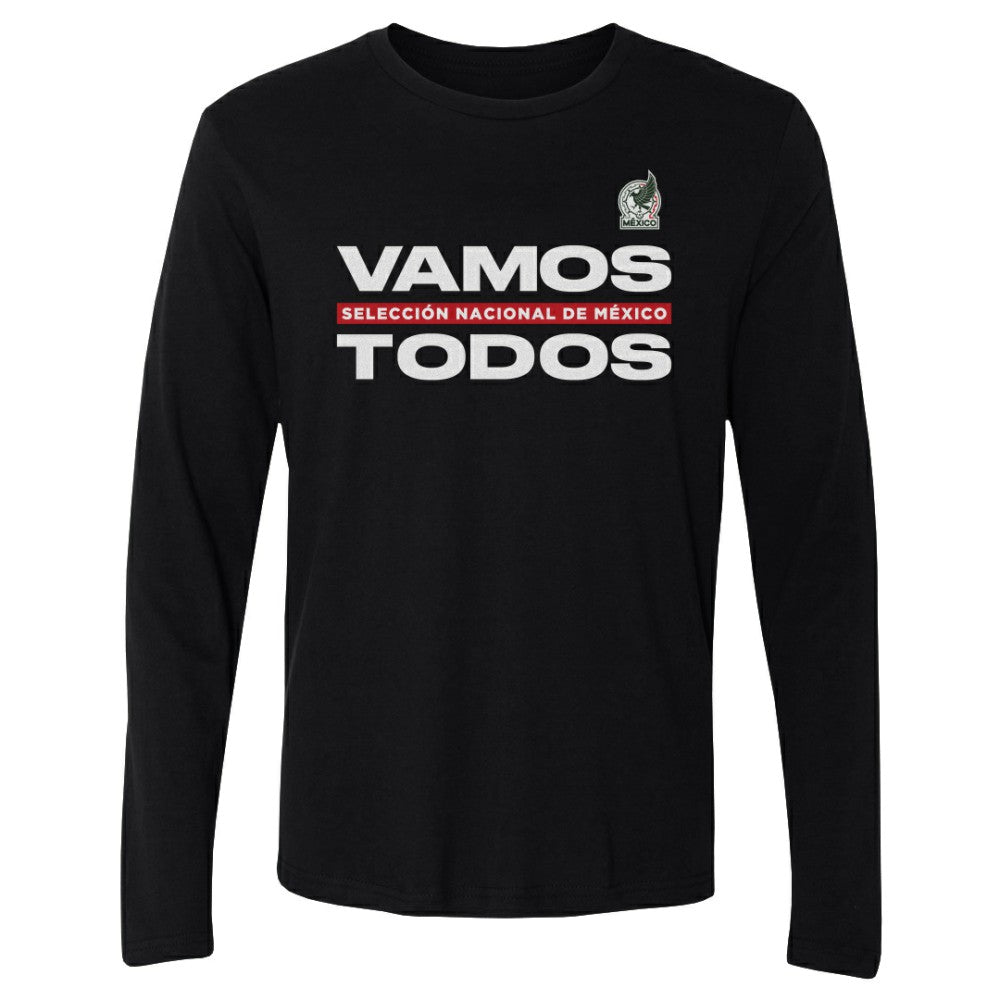 Mexico National Team 500 Level Vamos Todos Long Sleeve T-Shirt - Black for sale